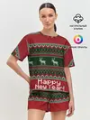 Женская пижама с шортами / Свитер