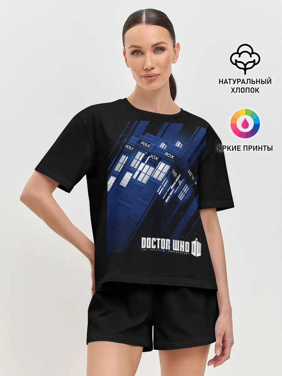 Женская пижама с шортами / Доктор Кто
