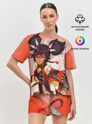 Женская пижама с шортами / GENSHIN IMPACT, СИНЬ ЯНЬ