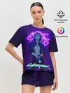 Женская пижама с шортами / Cyberpunk 2077 V