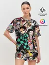 Женская пижама с шортами / Клинок рассекающий демонов