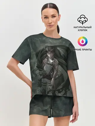 Женская пижама с шортами / Леви Аккерман - темная личность