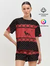 Женская пижама с шортами / Северный Олень