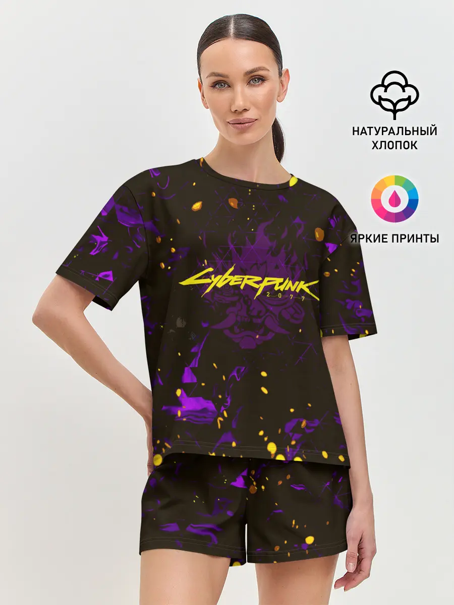 Женская пижама с шортами / Cyberpunk 2077