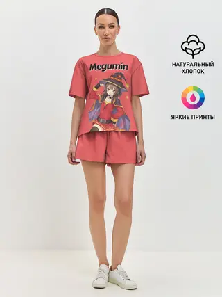 Женская пижама с шортами / Megumin показывает силу
