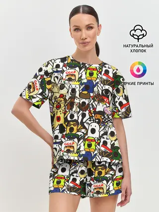 Женская пижама с шортами / НИЧОСИ