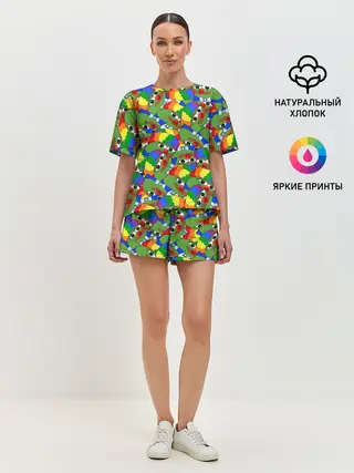 Женская пижама с шортами / ПЕПЕ КЛОУН