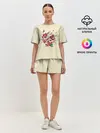 Женская пижама с шортами / Сердце Унесенные призраками