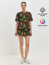 Женская пижама с шортами / Leopards | Леопардовый Паттерн