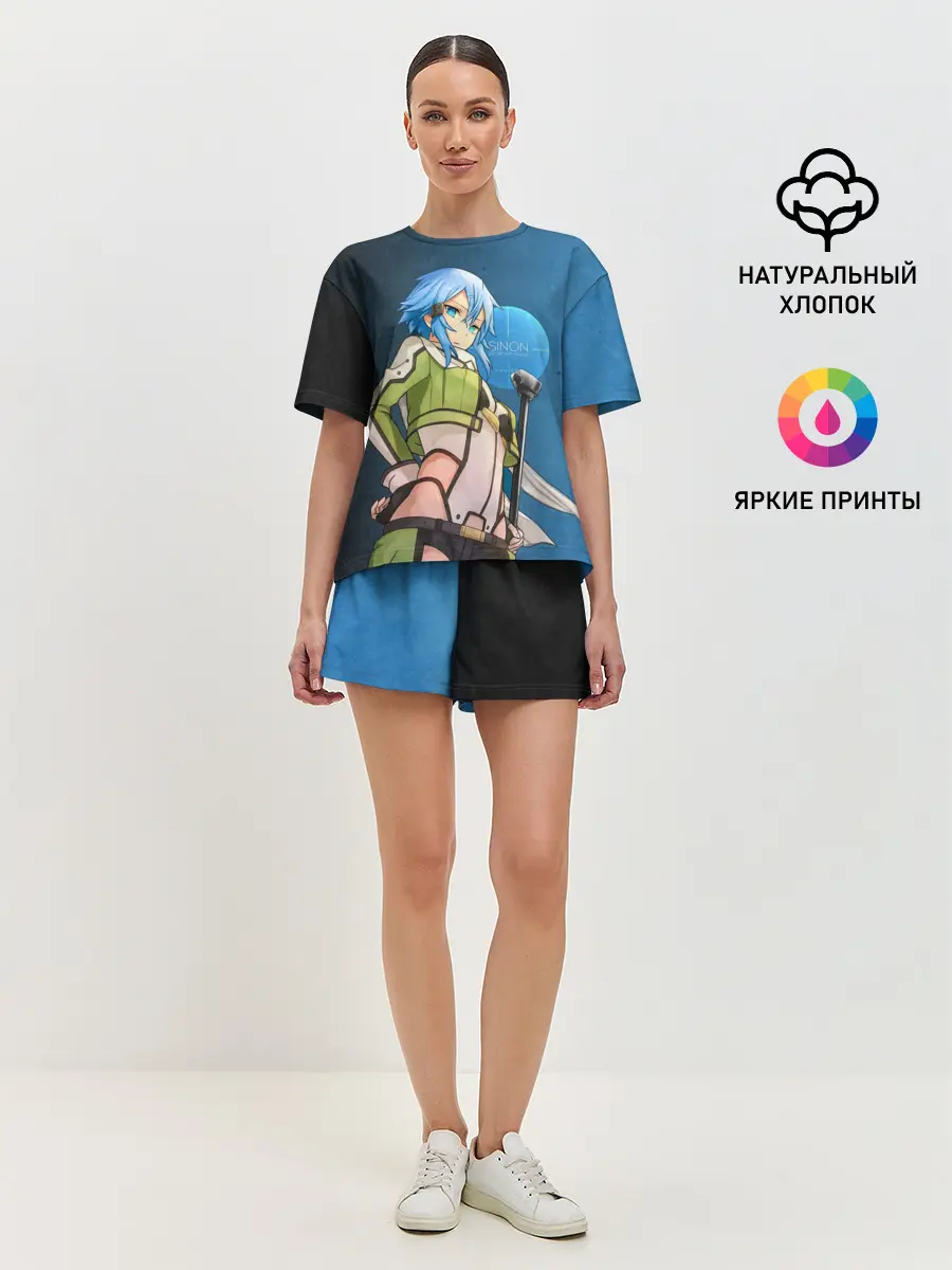 Женская пижама с шортами / Sinon