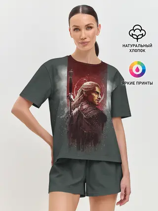 Женская пижама с шортами / The Wticher 3D