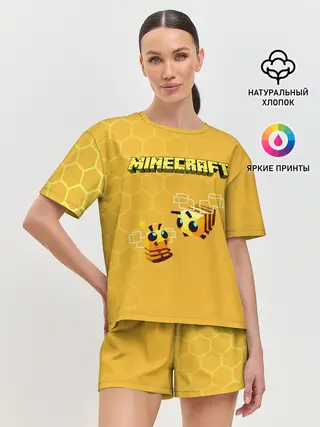 Женская пижама с шортами / Minecraft