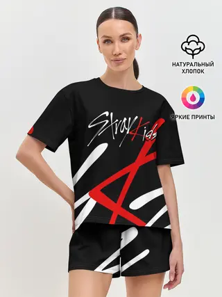 Женская пижама с шортами / STRAY KIDS