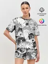 Женская пижама с шортами / парни делают АХЕГАО