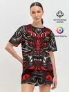 Женская пижама с шортами / Абстракция демон