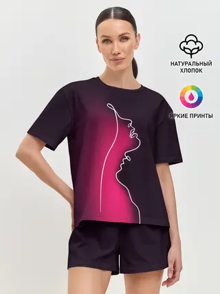 Женская пижама с шортами / Love