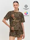 Женская пижама с шортами / Охотничий камуфляж