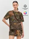 Женская пижама с шортами / Охотничий камуфляж