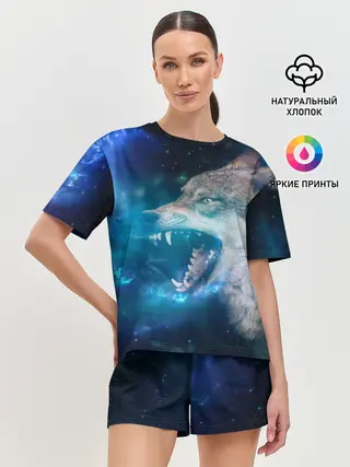 Женская пижама с шортами / Волчара Юморит