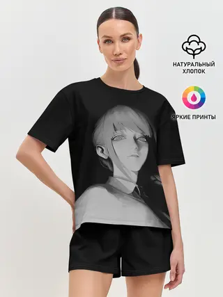 Женская пижама с шортами / Makima Chainsaw Man 3D модель