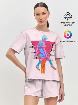 Женская пижама с шортами / Евангилион