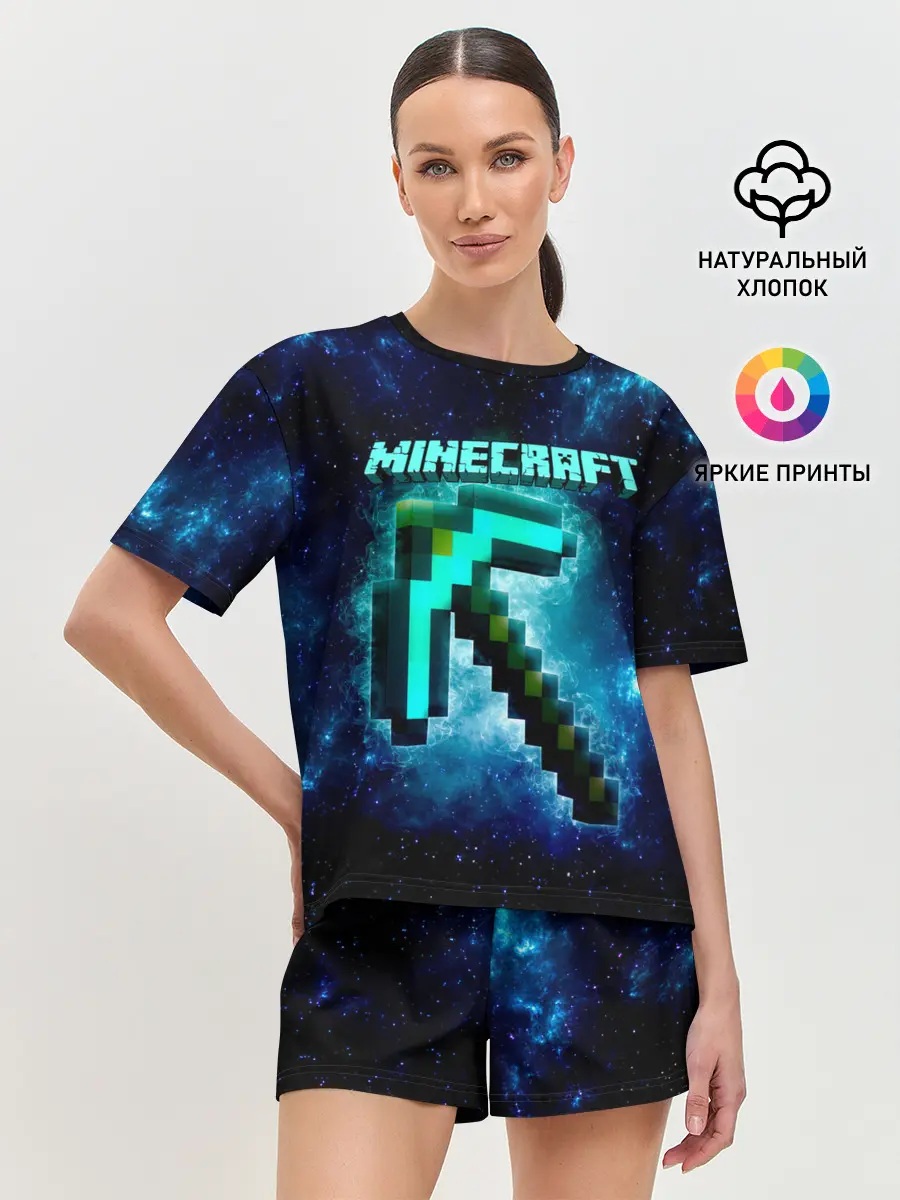 Женская пижама с шортами / Minecraft