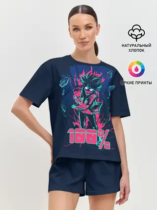 Женская пижама с шортами / Моб Психо 100