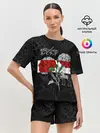 Женская пижама с шортами / Обещанный Неверленд Цветы Вида