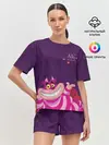 Женская пижама с шортами / Чеширский Кот