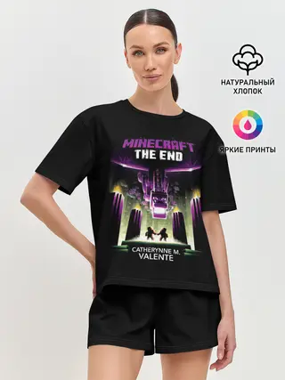 Женская пижама с шортами / Minecraft THE END