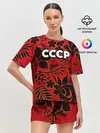 Женская пижама с шортами / СССР хохлома
