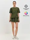 Женская пижама с шортами / Зеркальный лес