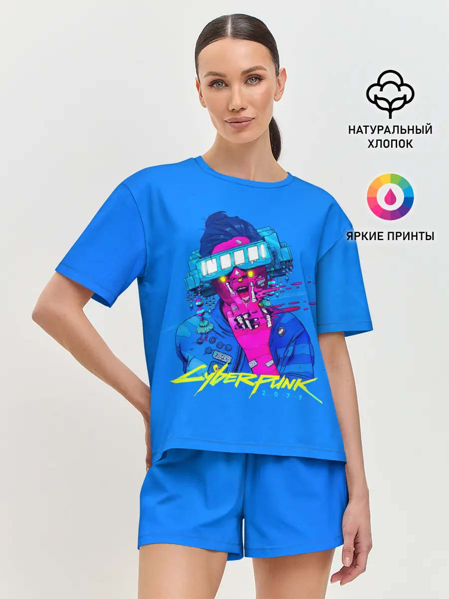Женская пижама с шортами / Cyberpunk 2077