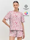 Женская пижама с шортами / Клубничка