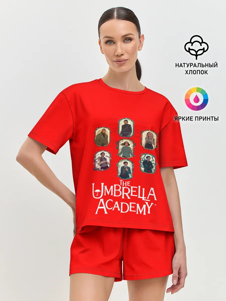 Женская пижама с шортами / академия амбрелла