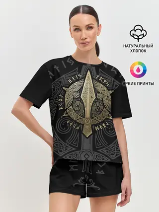 Женская пижама с шортами / Кельтские ястребы
