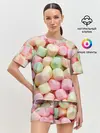 Женская пижама с шортами / маршмэлов зефирки нежные