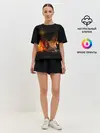 Женская пижама с шортами / Лисичка с фонариками