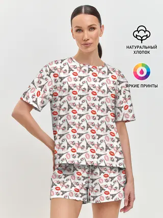 Женская пижама с шортами / Love