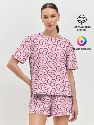 Женская пижама с шортами / Love