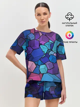 Женская пижама с шортами / Vector-Shape