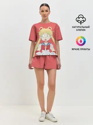 Женская пижама с шортами / Sailor Moon | Сейлор Мун