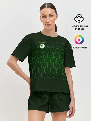 Женская пижама с шортами / SKODA