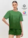 Женская пижама с шортами / Зеленый Лес
