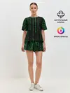 Женская пижама с шортами / Матрица букв и чисел