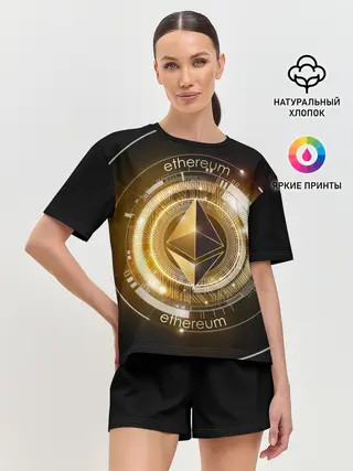 Женская пижама с шортами / ETHEREUM | ЭФИРИУМ