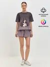 Женская пижама с шортами / демоница волосы змеи милашка
