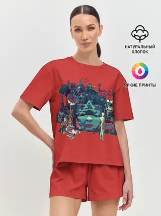 Женская пижама с шортами / Призрак в доспехах