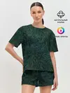 Женская пижама с шортами / Хвойная нежность