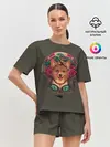 Женская пижама с шортами / Корги